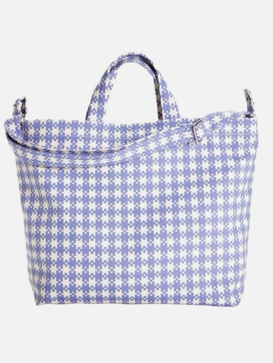 BAGGU Handbags - BAGGU Tote in Blue Pixel Gingham